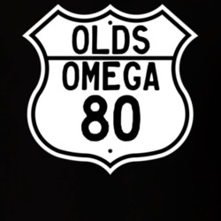 Highway Route Sign 1980 Oldsmobile Omega  T Shirt