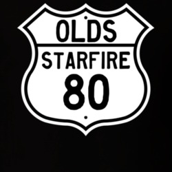 Highway Route Sign 1980 Oldsmobile Starfire  T Shirt