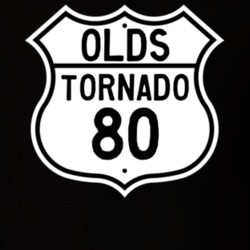 Highway Route Sign 1980 Oldsmobile Tornado  T Shirt