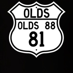 Highway Route Sign 1981 Oldsmobile Olds 88  T Shirt