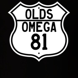 Highway Route Sign 1981 Oldsmobile Omega  T Shirt