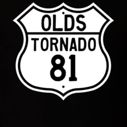 Highway Route Sign 1981 Oldsmobile Tornado  T Shirt