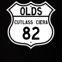 Highway Route Sign 1982 Oldsmobile Cutlass Ciera  T Shirt