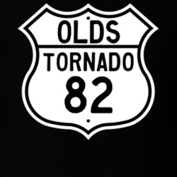 Highway Route Sign 1982 Oldsmobile Tornado  T Shirt