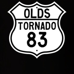 Highway Route Sign 1983 Oldsmobile Tornado  T Shirt