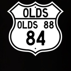 Highway Route Sign 1984 Oldsmobile Olds 88  T Shirt