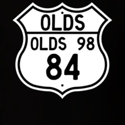 Highway Route Sign 1984 Oldsmobile Olds 98  T Shirt