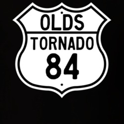 Highway Route Sign 1984 Oldsmobile Tornado  T Shirt