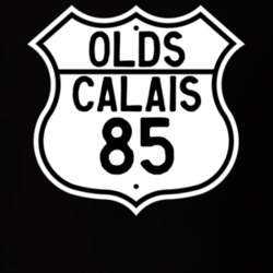 Highway Route Sign 1985 Oldsmobile Calais  T Shirt