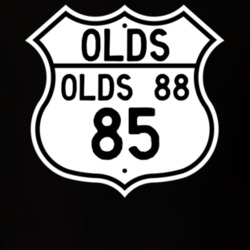 Highway Route Sign 1985 Oldsmobile Olds 88  T Shirt