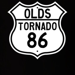 Highway Route Sign 1986 Oldsmobile Tornado  T Shirt