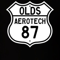 Highway Route Sign 1987 Oldsmobile Aerotech  T Shirt