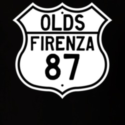 Highway Route Sign 1987 Oldsmobile Firenza  T Shirt