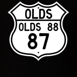 Highway Route Sign 1987 Oldsmobile Olds 88  T Shirt