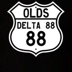 Highway Route Sign 1988 Oldsmobile Delta 88  T Shirt