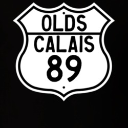 Highway Route Sign 1989 Oldsmobile Calais  T Shirt