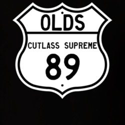 Highway Route Sign 1989 Oldsmobile Cutlass Supreme  T Shirt