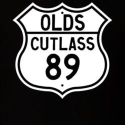 Highway Route Sign 1989 Oldsmobile Cutlass  T Shirt