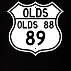 Highway Route Sign 1989 Oldsmobile Olds 88  T Shirt