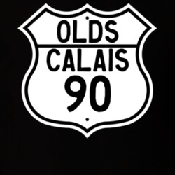 Highway Route Sign 1990 Oldsmobile Calais  T Shirt