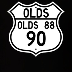 Highway Route Sign 1990 Oldsmobile Olds 88  T Shirt