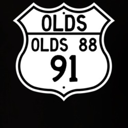 Highway Route Sign 1991 Oldsmobile Olds 88  T Shirt