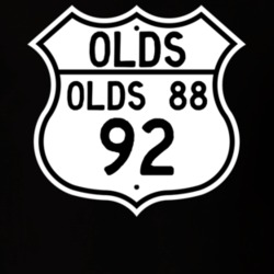 Highway Route Sign 1992 Oldsmobile Olds 88  T Shirt