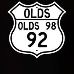 Highway Route Sign 1992 Oldsmobile Olds 98  T Shirt
