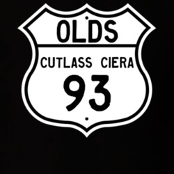 Highway Route Sign 1993 Oldsmobile Cutlass Ciera  T Shirt