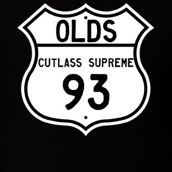 Highway Route Sign 1993 Oldsmobile Cutlass Supreme  T Shirt