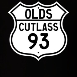 Highway Route Sign 1993 Oldsmobile Cutlass  T Shirt