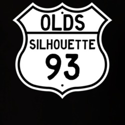 Highway Route Sign 1993 Oldsmobile Silhouette  T Shirt