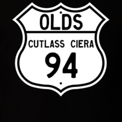 Highway Route Sign 1994 Oldsmobile Cutlass Ciera  T Shirt