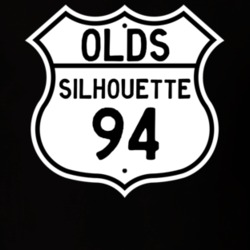 Highway Route Sign 1994 Oldsmobile Silhouette  T Shirt