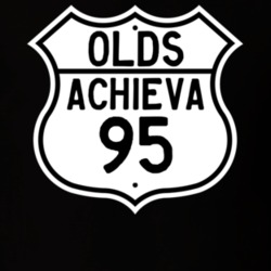 Highway Route Sign 1995 Oldsmobile Achieva  T Shirt
