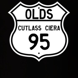 Highway Route Sign 1995 Oldsmobile Cutlass Ciera  T Shirt