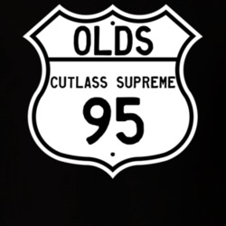 Highway Route Sign 1995 Oldsmobile Cutlass Supreme  T Shirt