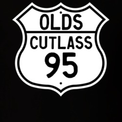 Highway Route Sign 1995 Oldsmobile Cutlass  T Shirt