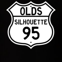 Highway Route Sign 1995 Oldsmobile Silhouette  T Shirt