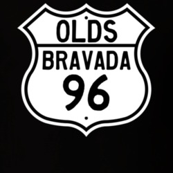 Highway Route Sign 1996 Oldsmobile Bravada  T Shirt