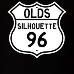 Highway Route Sign 1996 Oldsmobile Silhouette  T Shirt