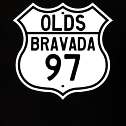 Highway Route Sign 1997 Oldsmobile Bravada  T Shirt