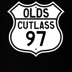 Highway Route Sign 1997 Oldsmobile Cutlass  T Shirt