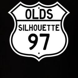Highway Route Sign 1997 Oldsmobile Silhouette  T Shirt