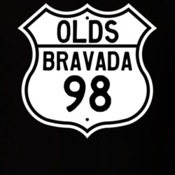 Highway Route Sign 1998 Oldsmobile Bravada  T Shirt