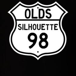 Highway Route Sign 1998 Oldsmobile Silhouette  T Shirt