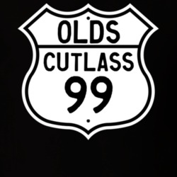 Highway Route Sign 1999 Oldsmobile Cutlass  T Shirt