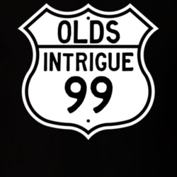 Highway Route Sign 1999 Oldsmobile Intrigue  T Shirt