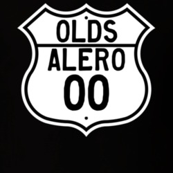 Highway Route Sign 2000 Oldsmobile Alero  T Shirt