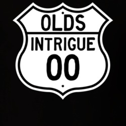 Highway Route Sign 2000 Oldsmobile Intrigue  T Shirt